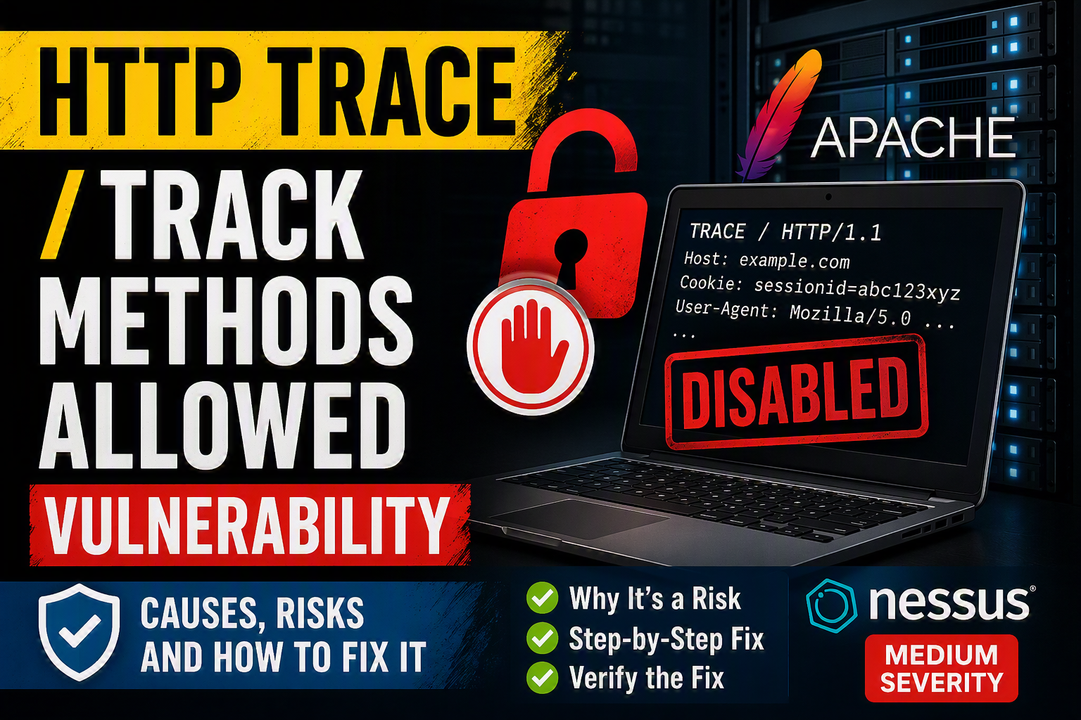 Fixing the “HTTP TRACE / TRACK Methods Allowed” Vulnerability on Apache